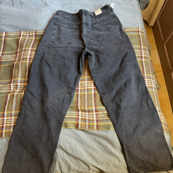 Agolde Criss Cross Denim Jeans - Black - Unworn - Size 30 Waist - Picture 4 of 5